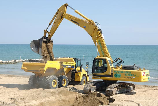 Escavatore Spiaggia